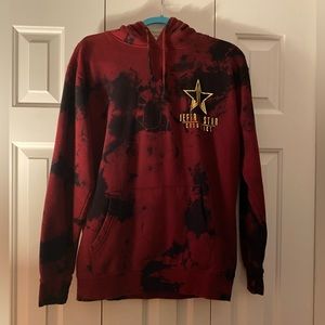 Size Medium Jeffree Star Red and Black Tie Die Hoodie